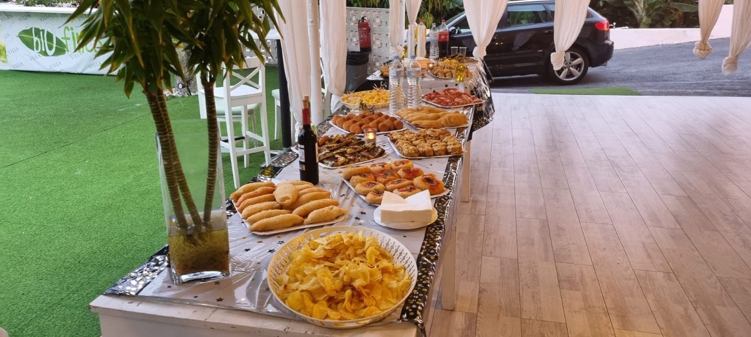 Buffet per feste ed eventi a Tenerife preparato da El Capricho