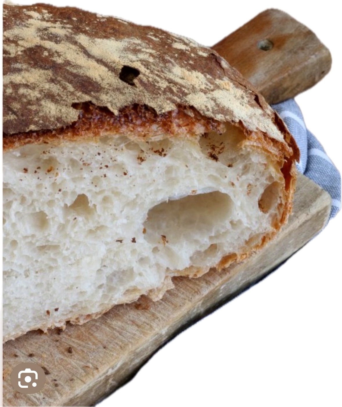 Dettaglio della crosta del pane cafone